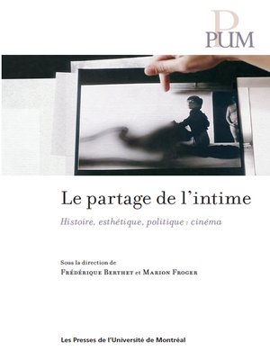 cover image of Le partage de l'intime